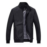 Chaqueta Casual De Negocios Cuello Levantado Para Hombre