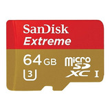 Sandisk Extreme Tarjeta De Memoria Micro Sdxc Uhs-1, 64 gb