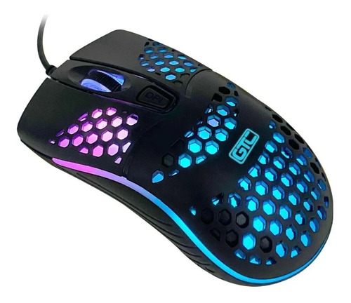 Mouse Gamer Gtc Luces Rgb Pc Notebook Play Raton 1600 Dpi