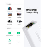 Ugreen - Adaptador De Ethernet Usb 2.0 10/100 De Un Rojo Lan