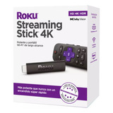 Roku Stick 4k Color Negro Reacondicionado