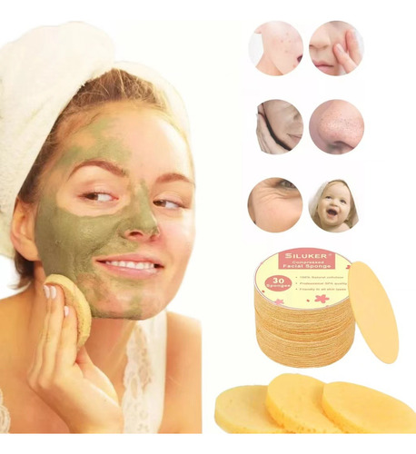 Esponja Facial Comprimida Para Limpieza Y Exfoliación 30 Pie