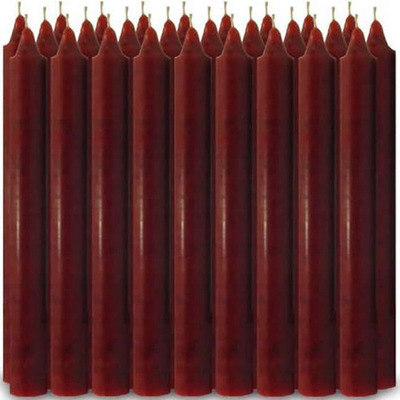 8 Velas Palito - Velas Brancas, Coloridas E Bicolor Com 18cm Cor Marrom