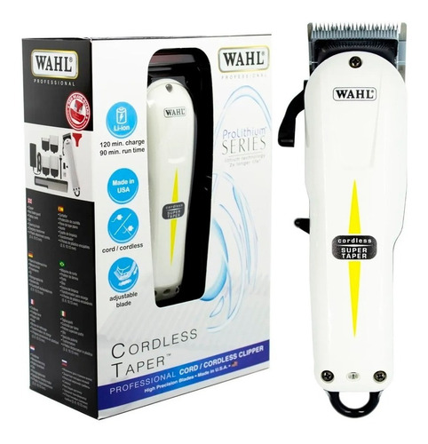 Wahl Super Taper Cordless Maquina Cortadora Pelo Barberia Cs