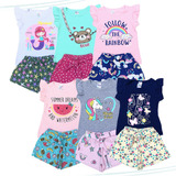 Roupa Infantil Kit 12 Peças Verão Menina Feminino Atacado