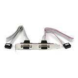 Startech.com Soporte De 2 Puertos Db9 Serial Db9 A 10 Pin H