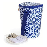 Set Picnic 4 Personas (bolso Cooler + Cubiertos + Platos)