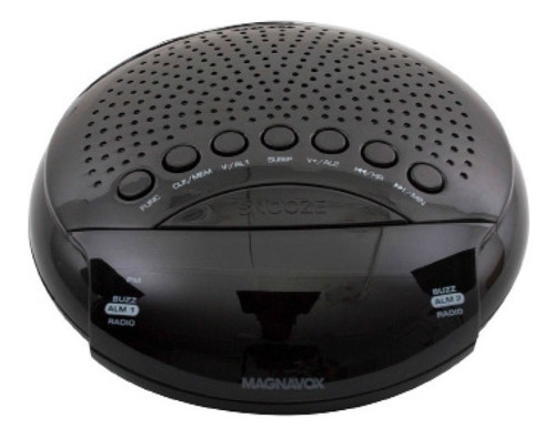 Magnavox Radio Reloj Despertador Am Fm Sintonizador Digital. Color Negro