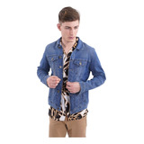 Campera De Jean Vintage Azul Hombre Sibari