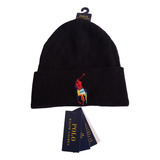 Gorro Reversible Negro/azul Polo Ralph Lauren Para Adulto 