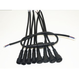 5 Pçs Conector 2pin Awg23 Plug Ip67, Para Fitas De Led/rgb