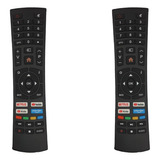 Kit 2 Controle Remoto Compatível Tv Multilaser Tl026 Tl027 