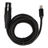 Cable De Micrófono Tipo C Usb A Xlr Hembra Apto Para Bajo Ru