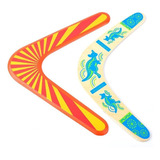 Boomerang Madera, Forma V, Vuelo, Juguete Niños, 2