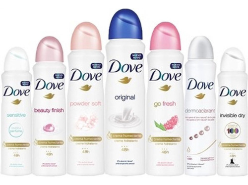 Kit 07 Desodorante Dove Antitranspirante Original 150ml 