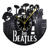 Reloj Pared Disco Vinilo Acetato Decoración The Beatles 02