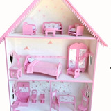 Casita De Muñecas Barbie Con Muebles