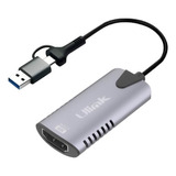  Capturadora Video Hdmi 4k Usb 3.0 Usb A Usb C Ulink Ul-adv2