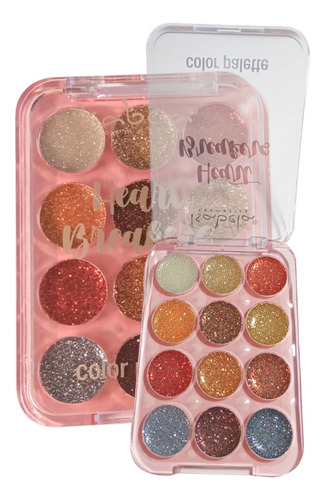 Paleta Glitter Sombras Escarcha - g a $215