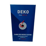 Cabo De Rede Cat5e Deko 4 Pares Caixa Com 305m Vermelho