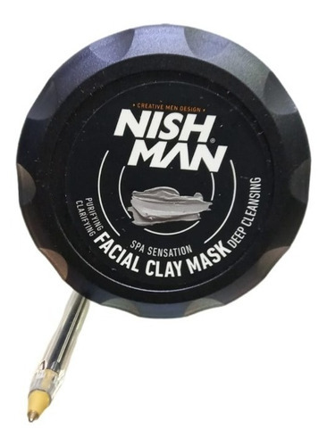 Nish Man Facial Clay Mask Mascarilla De Arcilla Limpieza Pro