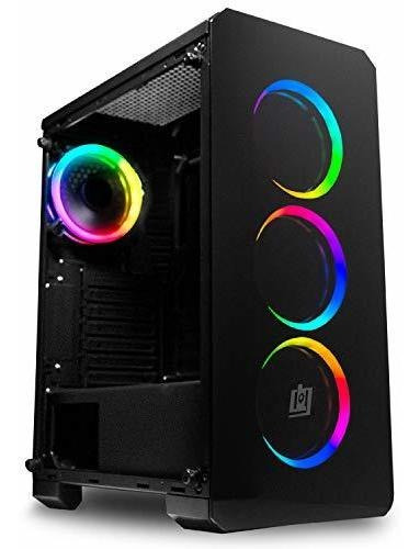 Deco Gear Mid-tower Pc Gaming Computer Funda Para Vidrio Tem