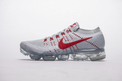 Nike Air Vapormax Flyknit 2.0 Grey Red Leia A Descrição