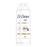 Kit 2 Desodorante Dove Feminino Invisible Dry 150ml