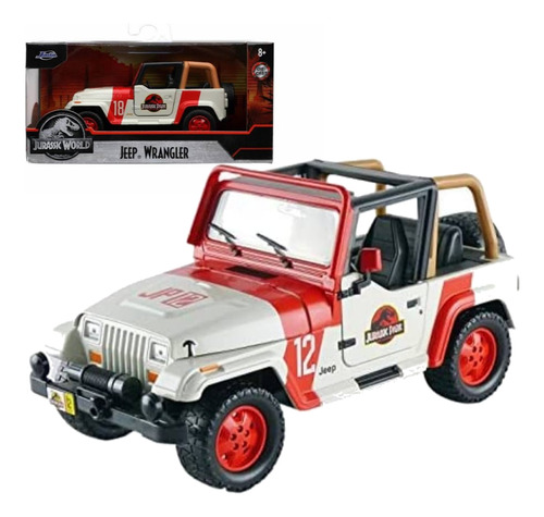 Miniatura 1/24 1992 Jeep Wrangler Jurassic Park