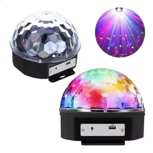 Esfera Luces Rgb Audio Rítmica Magic Ball Bluetooth Usb