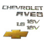 Kit Emblemas Chevrolet Aveo 1.6 Logo Compuerta  Chevrolet Aveo