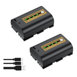 2 X Bat Canon Lp-e6 Com Cabo Usb P/ 5d Mark Ii Iii 6d 70d 