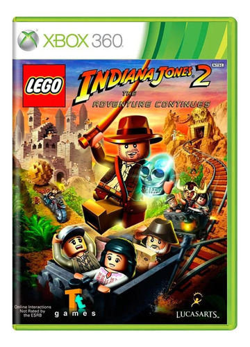 Jogo Lego Indiana Jones 2 - Xbox 360 - Mídia Física Original