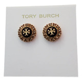 Aretes Tory Logo Central Y Cristales 