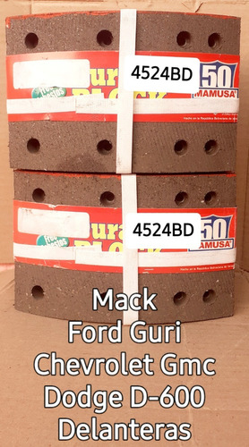 Bandas De Frenos 4524 R600 R24/guri/d600/gmc (set 8 Pastas) Foto 2