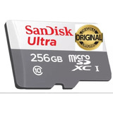 Cartão De Memória 256gb Sandisk Ultra  Micro Sd  Original 