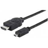Cable Manhattan Hdmi C/canal Ethernet Hdmi - Micro Hmdi 2mts