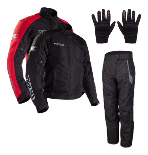 Kit Motoqueiro Jaqueta Ronin Texx E Calça Sky Impermeável