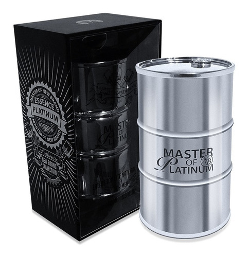 Perfume New Brand Master Of Essence Platinum Masculino 100ml