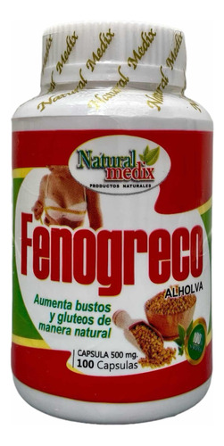 Fenogreco Natural Medix 100cap - Unidad a $320