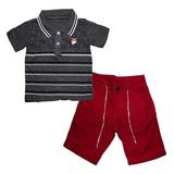 Conjunto Infantil Menino Camisa Polo