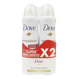 2 Desodorantes Dove Spray Dermo Aclarant X 89 G C/u