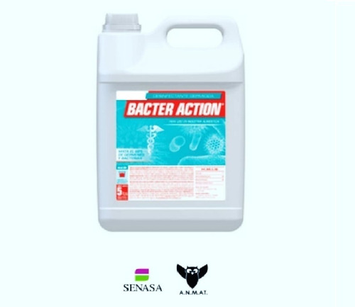 Desinfectante Germicida Bacter Action Aprobado Por Senasa