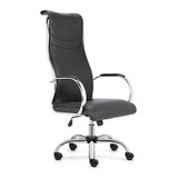 Sillon Gerencial Alto Cromado Giratorio C Brazos Jazz Comput