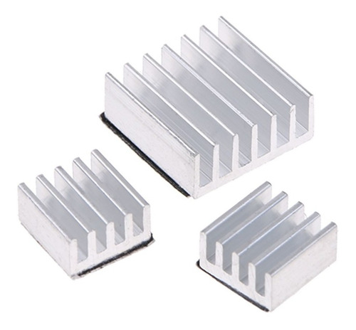 Disipadores Raspberry Kit 3 Heatsink Adhesivo Overclock