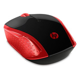 Mouse Inalámbrico Hp 200 Rojo