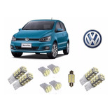 Kit 9 Lampadas Leds Pingo Teto Placa Re Vw Fox 2010 A 2014