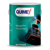 Latex Acrilico Exterior Acrilmex 4 Litros Quimex Acabado Mate Color Crema