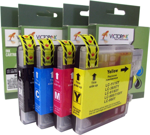 Kit 12 Cartuchos Tinta Para Brother Lc61 Lc38