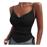 Camiseta Sin Mangas Con Cuello En V For Mujer Chaleco